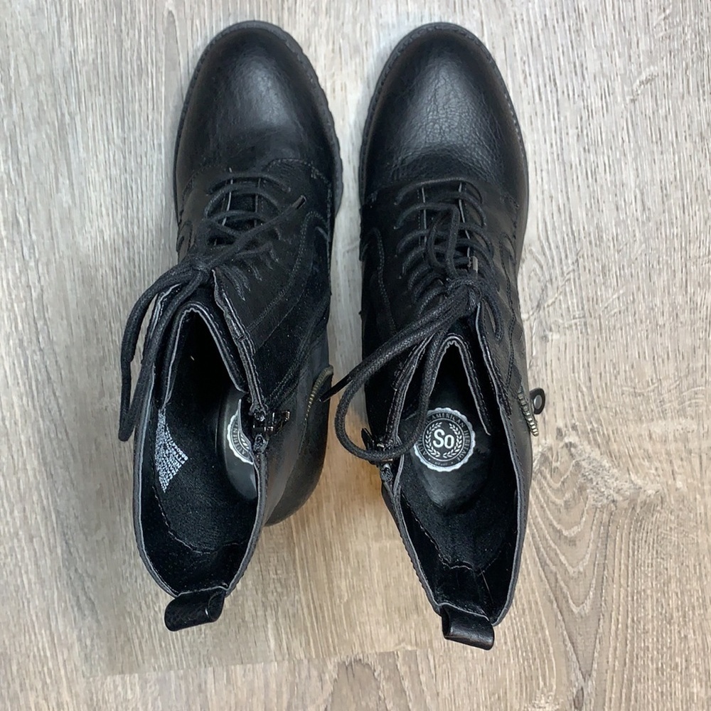 Brand New High Heel Black Boots Size 9.5 - Picture 5 of 12